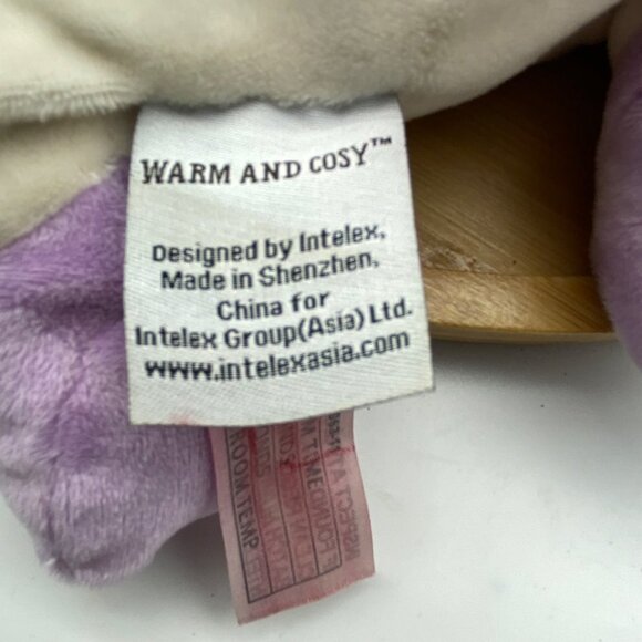Warm and Cosy Rainbow White Unicorn Horse Microwavable Plush Lavender 14" Long - Picture 4 of 7